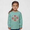 The Juniper Shop Coquette Christmas Collage Toddler Long Sleeve Tee - 2 of 3