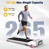 REDLIRO Incline Walking Pad Under Desk Treadmill Portable Jogging Machine  265LBS 2.25HP, White - 3 of 4