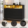 Nasitip 47.24'' Wide Dresser for Bedroom, 6 Drawer Modern Large Capacity Storage Cabinet Chests of Drawers & Wood Dressers Closet - 4 of 4