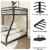 ELJGET Twin Over Twin Bunk Bed Heavy Duty Metal Bunk Bed w/ Ladder Safety Guardrails - 4 of 4