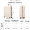 JANSNO 4-Piece Luggage Sets with Spinner Wheels, Durable ABS Suitcases and Travel Bag, Carry-On Friendly - 3 of 4