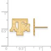 Black Bow Jewelry 14k Yellow Gold Texas A&M Aggies NCAA Post Earrings - 2 of 3
