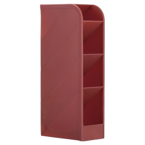 Unique Bargains Plastic Large Capacity 4 Compartments Makeup Brush Pencil Holder - 1 of 4