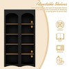 Whisen Farmhouse TV Stand with 2 Drawers for 70" TVs, Wood Grain Sideboard with Adjustable Shelves & Rustic Handles - 4 of 4