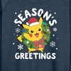 Women's - Pokémon - Pikachu Seasons Greetings Lightweight French Terry Wide Neck Long Sleeve Shirt - 2 of 4