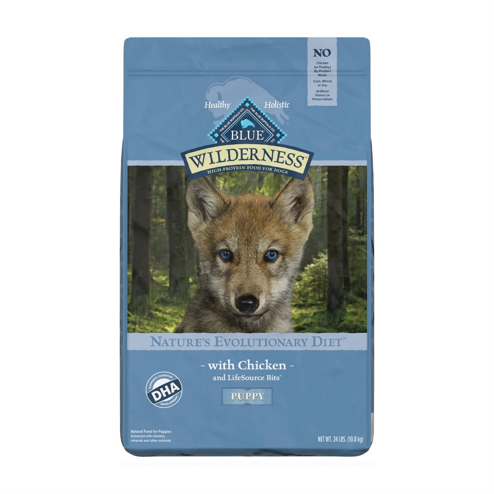 UPC 859610005666 product image for Blue Buffalo Wilderness Grain Free with Chicken Puppy Dry Dog Food - 24lbs | upcitemdb.com