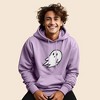 Dalix Giant Ghost Embroidered Hoodie Soft Fleece Hood Sweatshirt Mens - 2 of 4