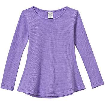 City Threads Usa-made Girls Soft Cotton Jersey Long Sleeve Tee