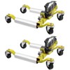 Garvee Car Wheel Dolly Set of 2/4, 1500LBS Capacity Car Dolly with Hydraulic Tire Jack for Vehicle Positioning for Truck RV Trailer, Yellow - 2 of 4