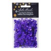 John Bead Flat Round Plastic Loose Sequins Hologram with Hole Craft Embellishments Purple 6mm 1600 Pieces - 4 of 4