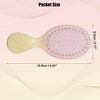 Unique Bargains Mini Colorful Gradient Paddle Hair Brush 1 Pc - 4 of 4