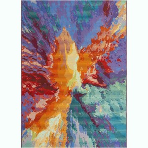 Unique Loom    Outdoor Modern Monteverde Area Rug - 1 of 4