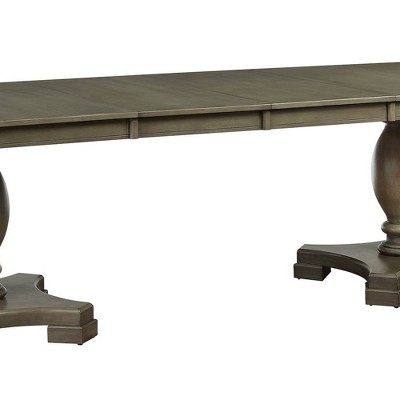 Waylon Transitional Gray Oak Extendable Dining Table