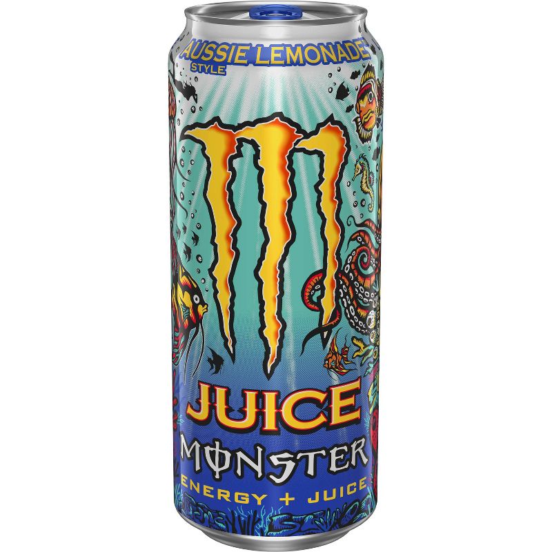 Juice Monster Aussie Lemonade Energy Drink - 16 fl oz Can, 3 of 6
