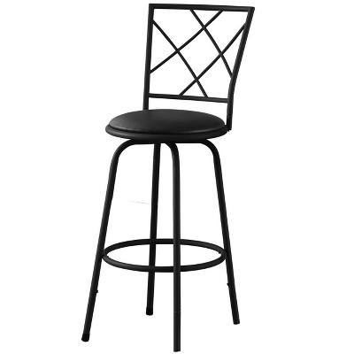 NicBex Set of 2  Bar Stools for Kitchen Island,Modern Counter Bar Stools with Metal legs,Leather Bar Chairs for Dining Rooms,Kitchens Islands