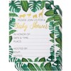 Juvale 36-Pack Baby Shower Invitation with Envelopes, Gold Foil Tropical Animal Designs (5 x 7 In) - image 4 of 4