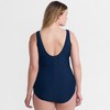 Lands' End Women's Chlorine Resistant Scoop Neck Soft Cup Tugless Sporty One Piece Swimsuit - 2 of 4