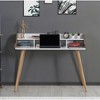 Atelier Mobili,Executive Office Desk, Solid Wood Mid Century Modern Writing Desk - 3 of 4