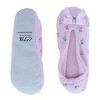 CTM Women's Floral Embroidered Terry Ballerina Slipper House Shoe - 3 of 4