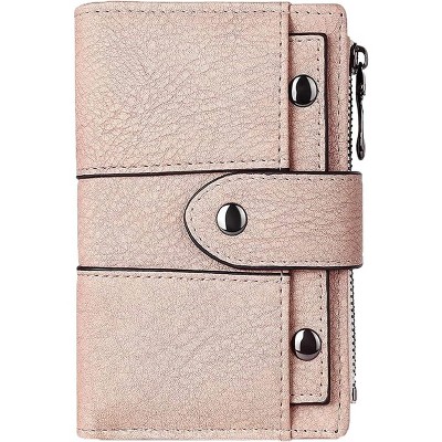 Multi - Function Leather Wallet with 9 Card Slots, Zipper Pocket and ID Windows