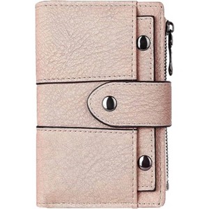 Multi - Function Leather Wallet with 9 Card Slots, Zipper Pocket and ID Windows - 1 of 4