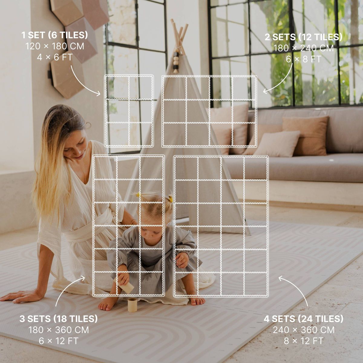 Toddlekind Haven Baby Playmat - 6pc - thumbnail 9