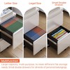 AOBABO  Drawer File Cabinet with Lock,Metal Filing Cabinet with Wheels for Home Office & Business Enterprise, Legal/Letter Size, No Assembled Required - 4 of 4