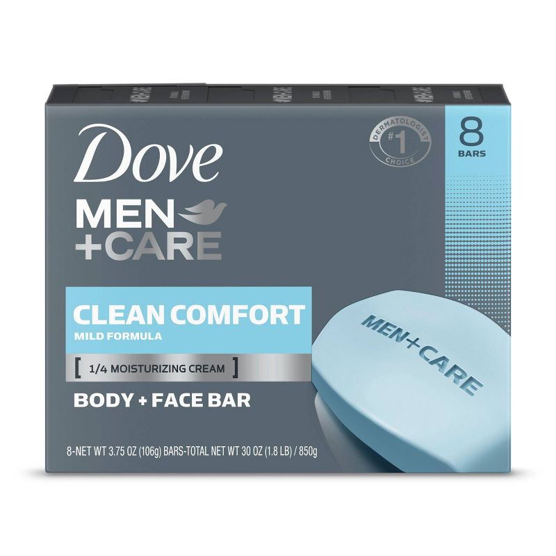 Dove Men+Care Clean Comfort Body &#38; Face Bar Soap - 8pk - 3.75oz each, 3 of 12