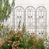 Lirago Black, 86.61"H * 19.68"W * 0.51"D, 4 pieces, Weatherproof Multi-functional Outdoor Screen - Laser-Cut Galvanized Steel Panel - 2 of 4