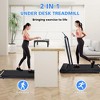 Walking Pad Under Desk Treadmill for Home Office, 2 in 1 Portable Walking Treadmill with Remote Control, Walking Jogging Machine, 240 Lbs Capacity - 2 of 4