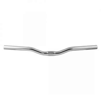 Pure Cycles Pure Fix Riser Bars Silver 25.4mm 500mm Back Sweep 6° Aluminum