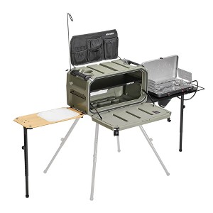 Yakima EXO OpenRange Deluxe Outdoor All-In-1 Camp Kitchen Workstation Cooking Storage System, for EXO SwingBase and TopShelf Systems, Gray - 1 of 4