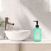 Unique Bargains Convenient Vertical Stripes Soap Dispenser 13.53oz 1 Pc - 2 of 4
