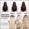 Jessie's Wig 16-26 Inch Tape In Hair Extensions For Women Thin Hair Straight #12 20 Pcs/Pack - 3 of 4