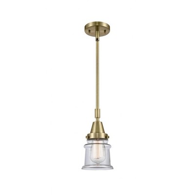 Canton - 1 Light Stem Hung Mini Pendant In Industrial Style-11.13 Inches Tall and 6.5 Inches Wide