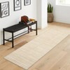 Modern Solid Color Rug Washable Rug with Non Slip TPR Backing, Minimalist Plain Carpet - 2 of 4