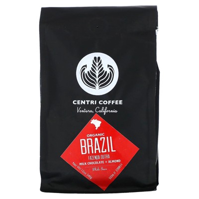 Cafe Altura Centri Coffee, Organic Brazil, Milk Chocolate + Almond, Whole Bean, 12 oz (340 g)