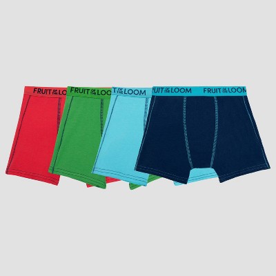 Fruit of the Loom Boys' 4pk Boxer Briefs - Red/Blue