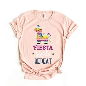 Simply Sage Market Women's Fiesta Siesta Repeat Short Sleeve Graphic Tee - 1 of 3