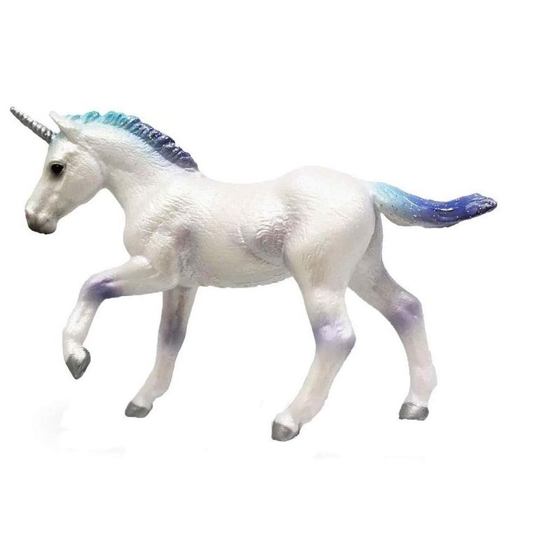 Breyer CollectA Unicorn Foal Rainbow 1:18 Scale Model Horse, 1 of 2