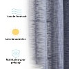 HLC.ME Madison Faux Linen Textured Thicker Sheers Privacy Light Filtering Window Grommet Curtains Drapery Panels, Set of 2 - 4 of 4