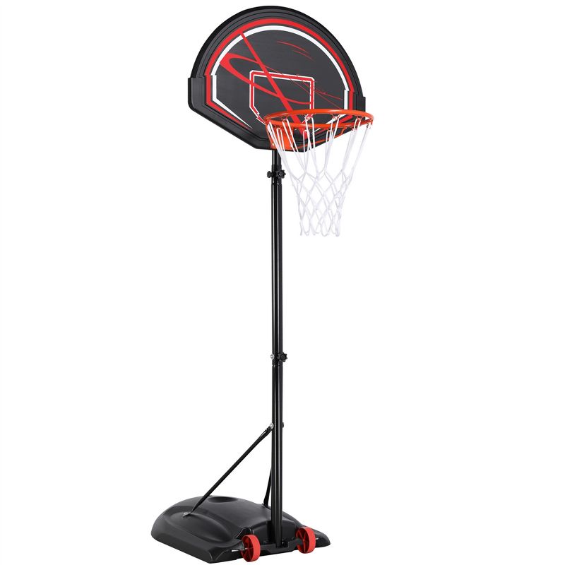 Yaheetech 32" Youth Portable Basketball Hoop for Outdoors Black, 1 of 11