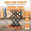 330 lb Hydraulic Lift Table Cart - 50" Lifting Height, Locking Wheels & Non-Slip Pad for Material Handling - 3 of 4