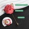 Unique Bargains Ribbon Alloy Outdoor Irregular Flower Lapel Pin 24 Pcs - 2 of 4