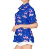 HAPPY BAY Hawaiian Shirts Womens Casual Summer Beach Party Short Sleeve Tropical Vacation Tops TShirts Dress Shirts Blouse for Women - 4 of 4