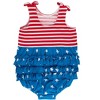 RuffleButts Baby/Toddler Knit Tie Shoulder Bubble Romper - 2 of 4