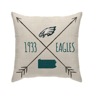 NFL Philadelphia Eagles Cross Arrow Decorative Throw Pillow