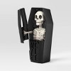 5" Light and Sound Skeleton in Coffin Halloween Decorative Prop Black - Hyde and EEK! Boutique™ - 3 of 4