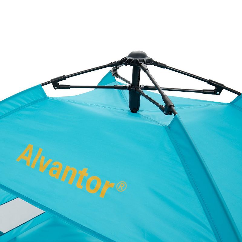 Alvantor Outdoor Automatic Pop-Up Sun Shade Canopy 3 People Beach Shelter Tent Turquoise, 6 of 11