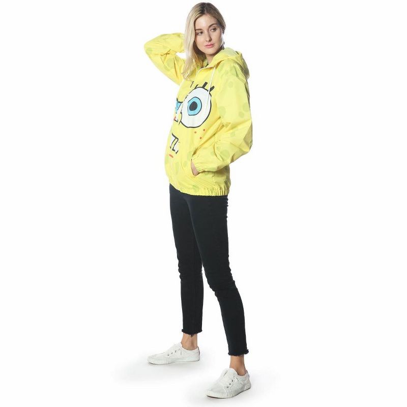 Members Only - Women's Spongebob Windbreaker Oversized Jacket, 6 of 8